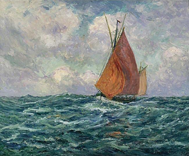 Maxime Maufra Thonier en mer oil painting picture